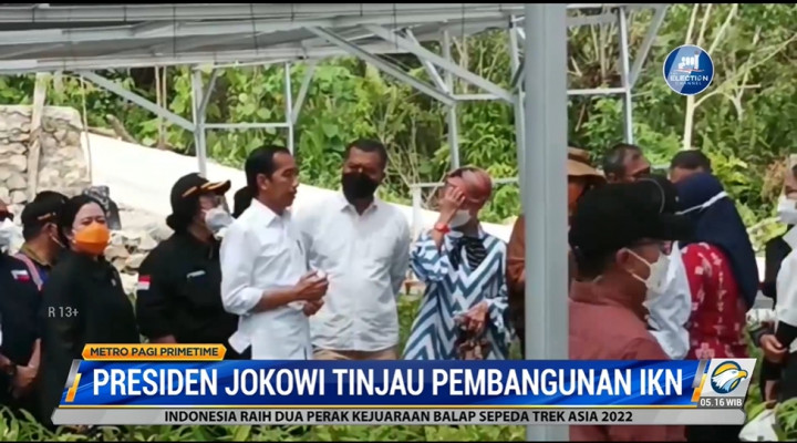 Presiden Jokowi Tinjau Tiga Lokasi Proyek di IKN Nusantara
