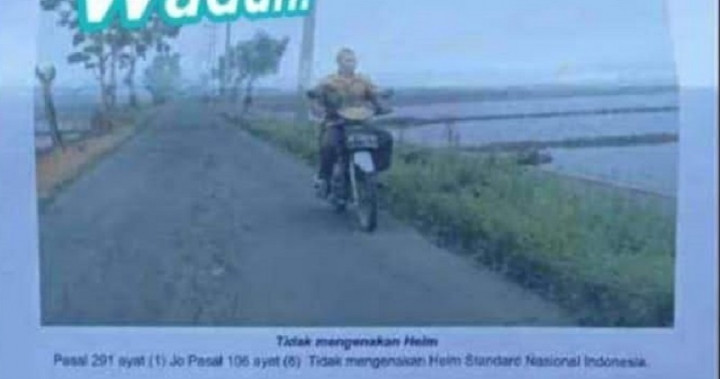 Viral Pengendara Ditilang di Pinggir Sawah, Ini Kata Polisi