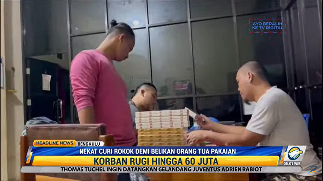 Komplotan Pencuri Ratusan Rokok Senilai Rp60 Juta Dibekuk