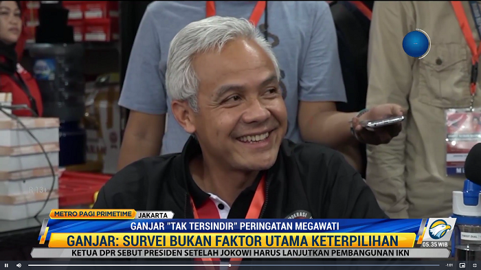Ganjar Mengaku Tidak Tersindir Dengan Peringatan Megawati