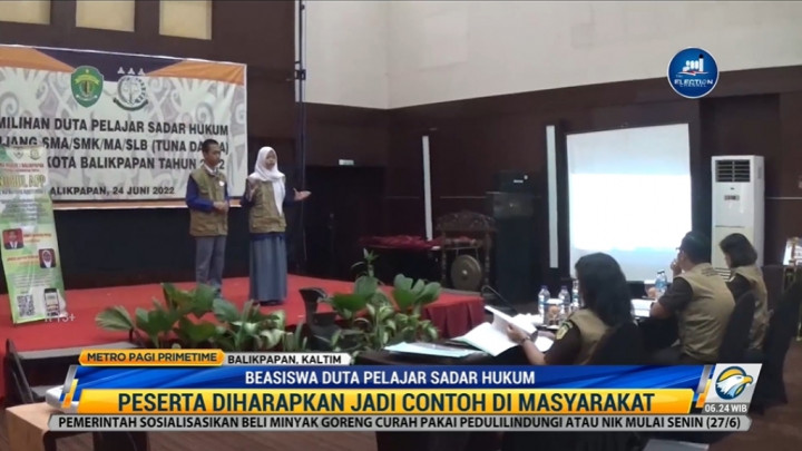 Kaltim Gelar Pemilihan Duta Pelajar Sadar Hukum