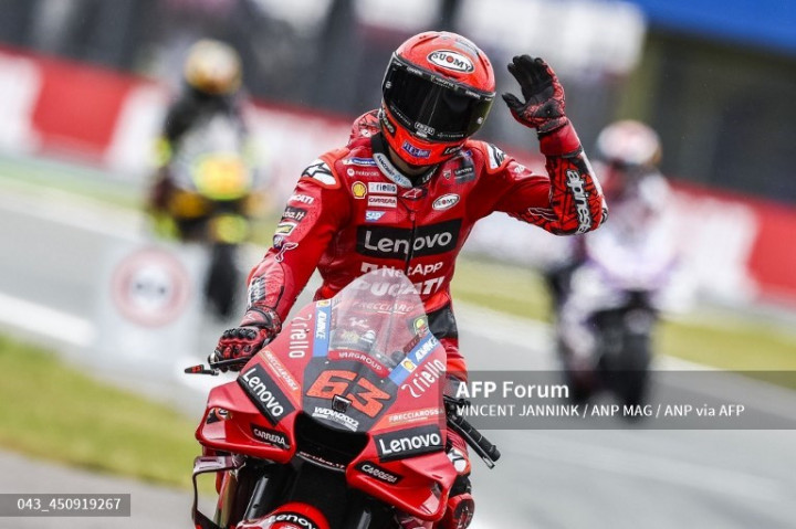 MotoGP Belanda: Bagnaia Raih Pole di Assen