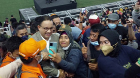Anies Sebut Penonton Malam Puncak Jakarta Hajatan Capai 70 Ribu