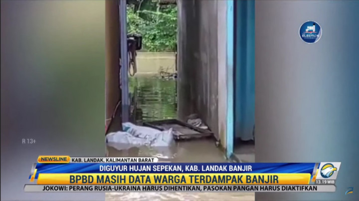 Hujan Deras Sepekan, Dua Desa di Kalbar Terendam Banjir