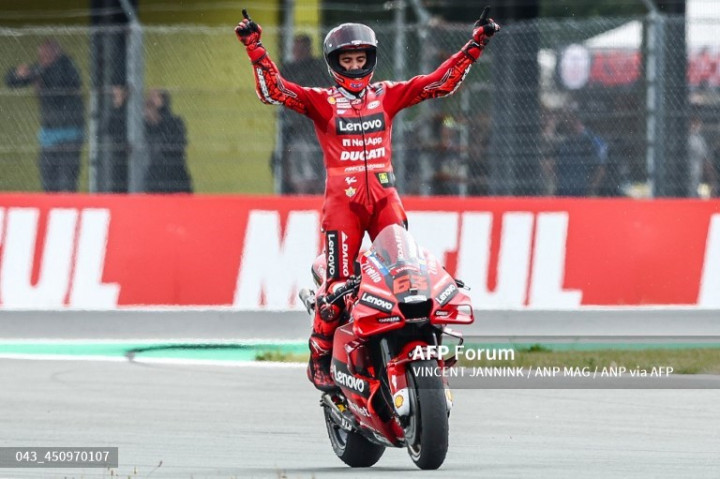 MotoGP Belanda: Bagnaia Juara, Quartararo Merana