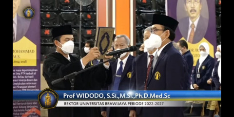 Sah! Universitas Brawijaya Lantik Widodo Sebagai Rektor Periode 2022-2027