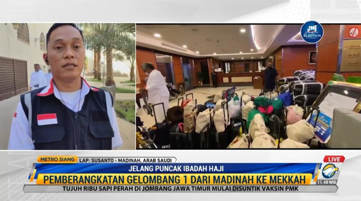 1.972 Calon Haji Indonesia Diberangkatkan dari Madinah ke Mekkah