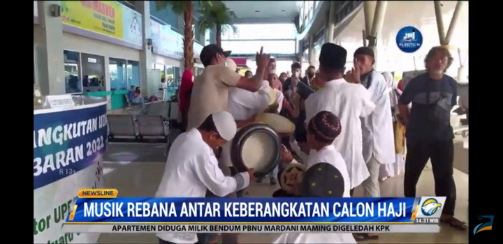 Musik Rebana Warnai Keberangkatan Rombongan Jemaah Haji Asal Papua Barat