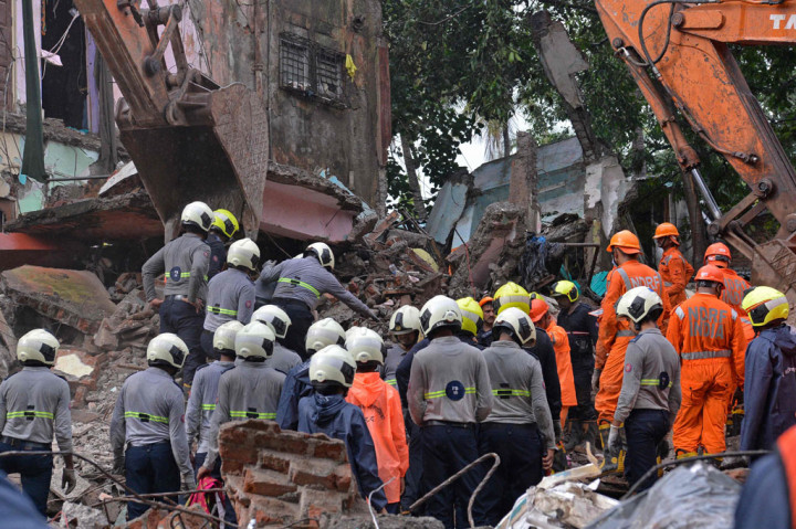Gedung Empat Lantai di India Runtuh, 14 Orang Meninggal Dunia