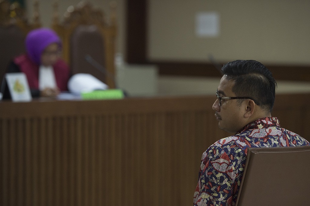 Mantan penyidik Komisi Pemberantasan Korupsi (KPK) Raden Brotoseno. Antara/Rosa Panggabean