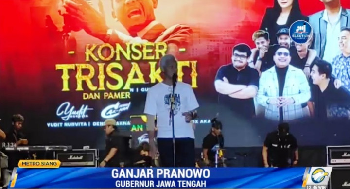 Peringati Bulan Bung Karno, Ganjar Hadiri Konser Trisakti dan Pameran UMKM