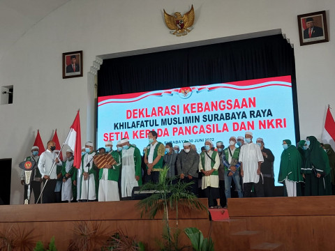 Kelompok Khilafatul Muslimin Surabaya Raya Deklarasi Setia Pancasila dan NKRI