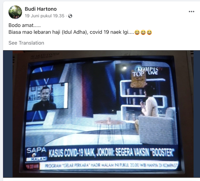 [Cek Fakta] Angka Kasus Positif Covid-19 Sengaja Dinaikkan Pemerintah Menjelang Iduladha? Cek Faktanya