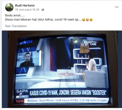 [Cek Fakta] Angka Kasus Positif Covid-19 Sengaja Dinaikkan Pemerintah Menjelang Iduladha? Cek Faktanya