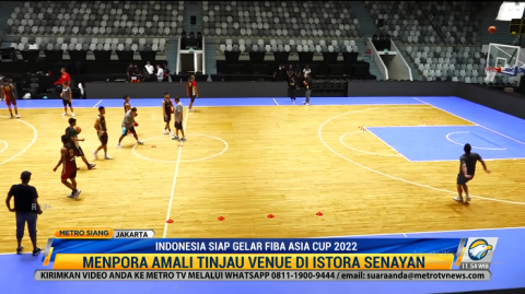 Menpora Tinjau Venue FIBA Asia Cup 2022 di Istora Senayan