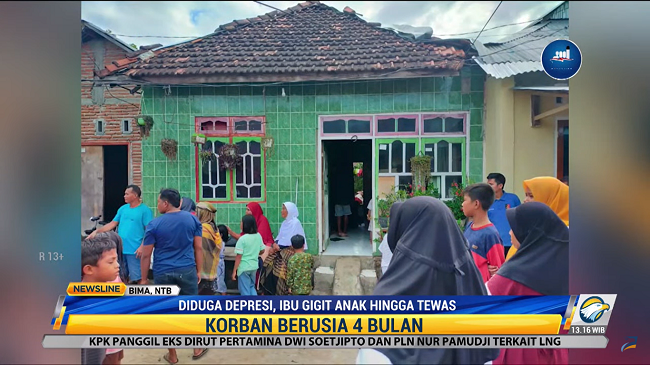 Ibu Gigit Bayi 4 Bulan hingga Tewas