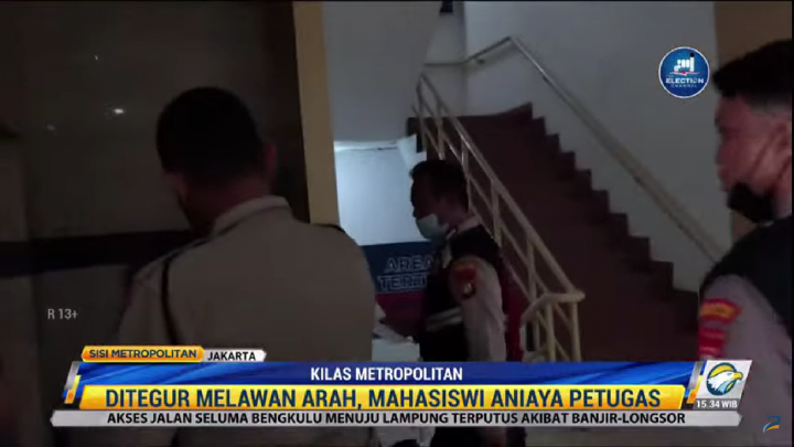 Tak Terima Ditegur, Mahasiswi Ini Aniaya Petugas