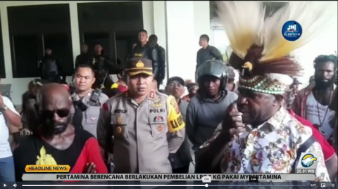 Demo Tuntut Mimika Jadi Ibu Kota Papua Tengah Dikawal Ketat
