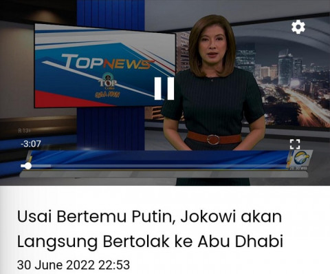 Usai Ketemu Putin, Jokowi Bertolak ke Abu Dhabi