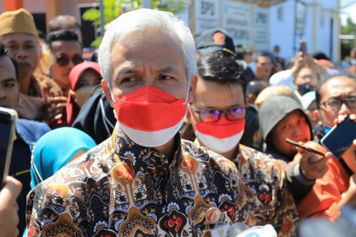 Ganjar Melayat ke Tjahjo Kumolo di Jakarta