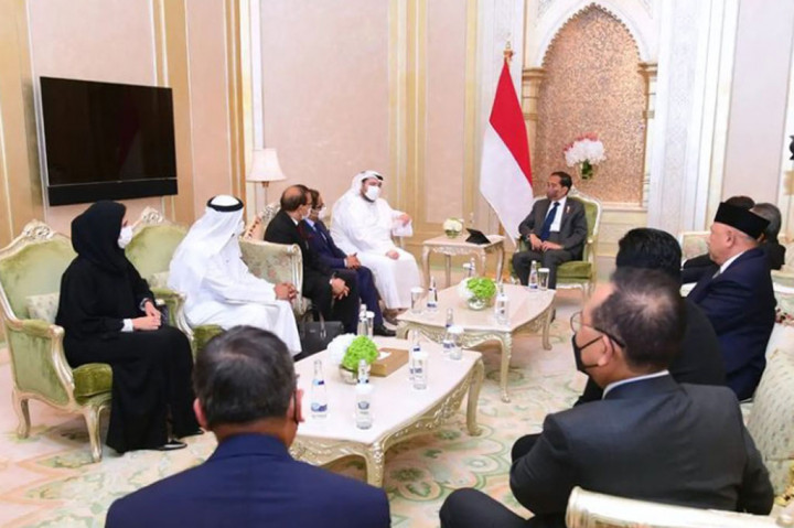 Potret Peremuan Jokowi  dengan Sejumlah Investor dan Pengusaha UEA