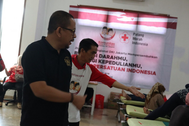 Galang Solidaritas Warga, Jokpro DKI Jakarta Sumbang 100 Kantong Darah