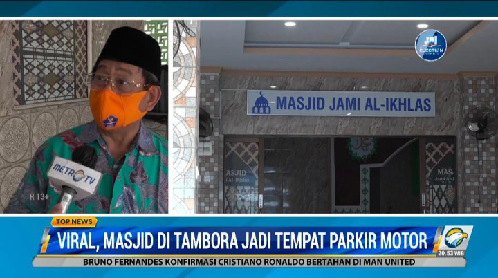 Viral, Masjid di Jakbar Jadi Tempat Parkir Motor