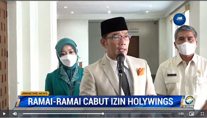 Gubernur Ridwan Kamil Ikut Cabut Izin Holywings