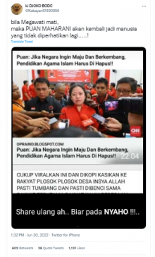 [Cek Fakta] Di Acara PDIP, Puan Maharani Sebut Pendidikan Agama Islam Harus Dihapus jika Ingin Negara Maju? Ini Faktanya