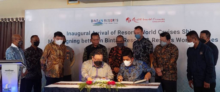 Percepatan Pemulihan Ekonomi Kepri, Bintan Resorts Teken Kerja Sama dengan Resort World Cruises