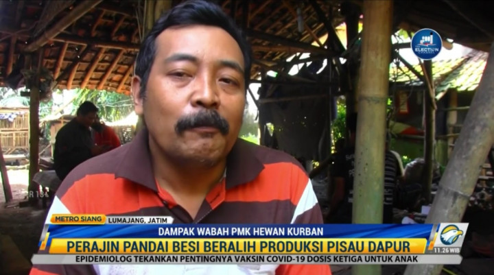 Wabah PMK Bikin Pendapatan Pengusaha Golok Turun 60%