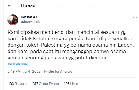 [Cek Fakta] Benarkah Osama bin Laden Tokoh Palestina? Ini Faktanya
