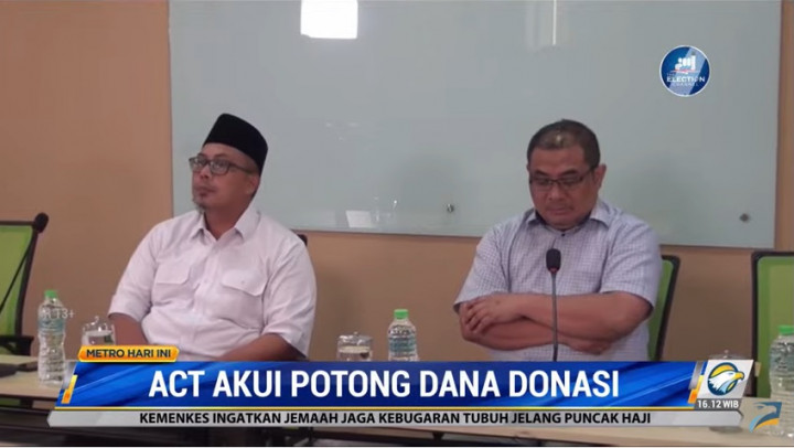 Presiden ACT Mengakui Potong Donasi Publik