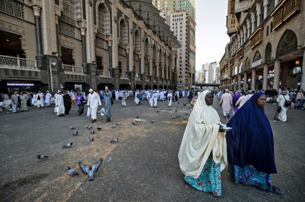 Situasi seputar pelaksanaan ibadah haji di Makkah, Arab Saudi, 5 Juli 2022. (Delil SOULEIMAN / AFP)