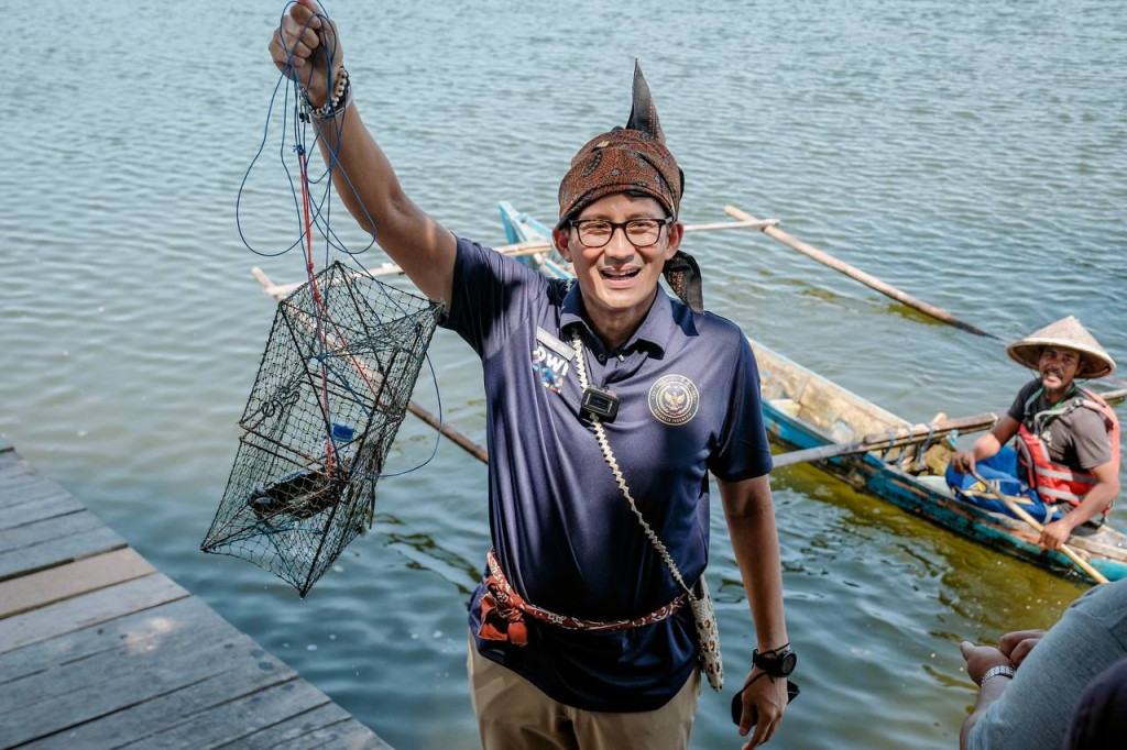 Menparekraf Sandiaga Uno di Desa Wisata Green Talao Park