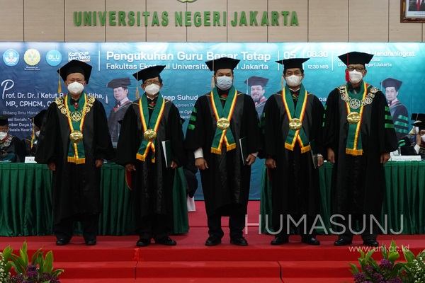 UNJ Tambah 3 Guru Besar di Bidang Ekonomi