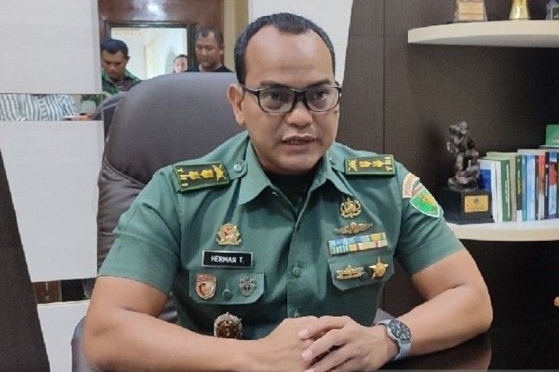 Kapendam XVII Cenderawasih Letkol Kav. Herman Taryaman. ANTARA/Evarukdijati