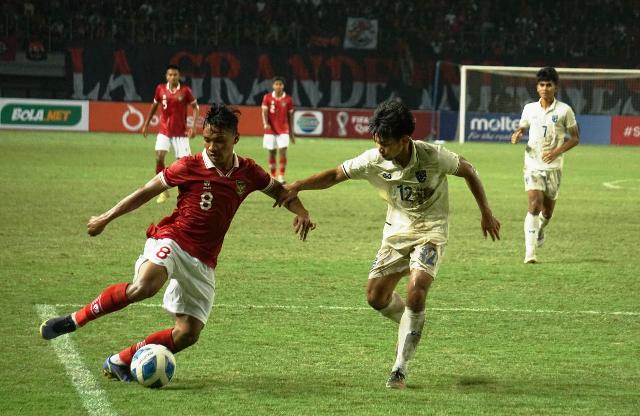 Babak 1, Garuda Nusantara Vs Thailand 0-0, Marselino Cedera