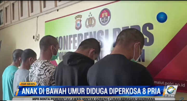 Bejat, 8 Pria di Tidore Diduga Perkosa Anak di Bawah Umur