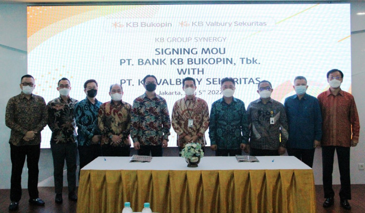 Bank KB Bukopin Teken Nota Kesepahaman dengan KB Valbury Sekuritas