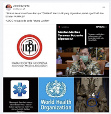 [Cek Fakta] Benarkah Logo WHO dan IDI Ada Kaitannya dengan Lucifer dan Dajal?