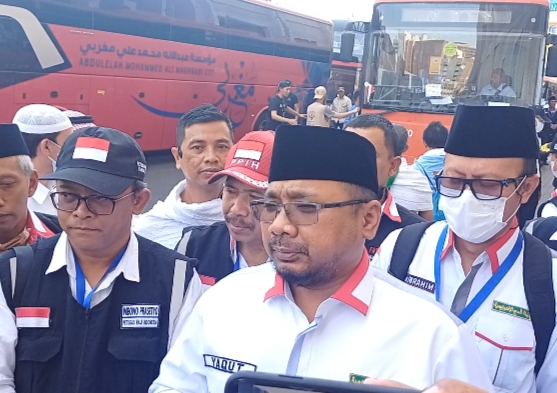 Menag Yaqut Lepas Keberangkatan Jemaah Haji ke Arafah