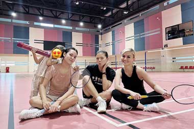 Main Badminton Bareng Raisa dan Agnez Mo, Greysa Polii: Bangga Sampai Ubun-ubun