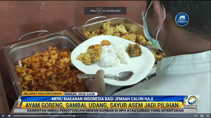 Menu Makanan Indonesia Bagi Jemaah Calon Haji