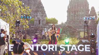 Panggung Eventori di Prambanan Jazz Beri Ruang Bagi Talenta Muda Berbakat