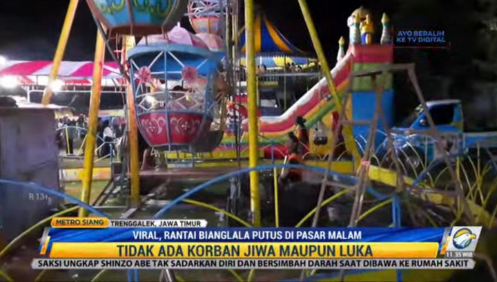 Bianglala di Trenggalek Bikin Suasana Mencekam