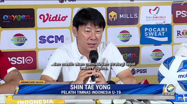 Pelatih Timnas Indonesia U-19 Shin Tae-young. Foto: Dok/Metro TV