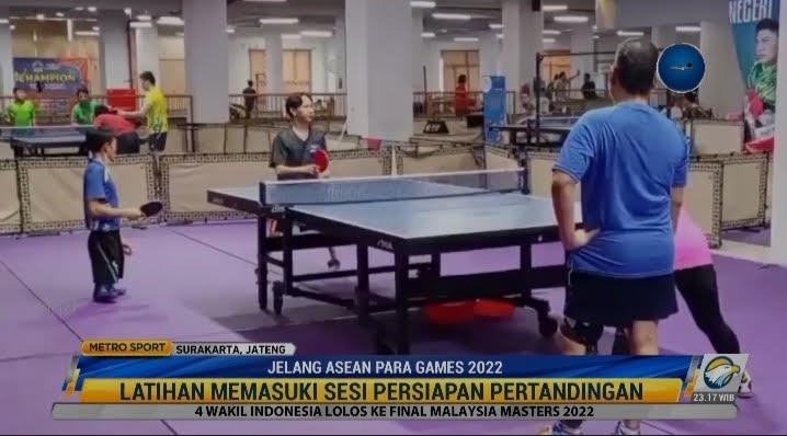 Mengintip Persiapan Atlet Tenis Meja Jelang ASEAN Para Games 2022