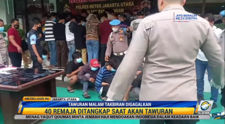 Remaja yang Berniat Tawuran Demi Pamor Ditangkap
