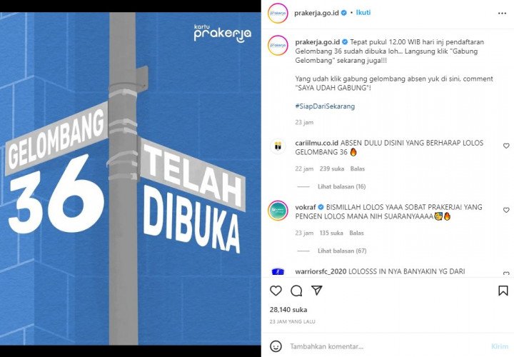 Kartu Prakerja Gelombang 36 Dibuka, Buruan Daftar!